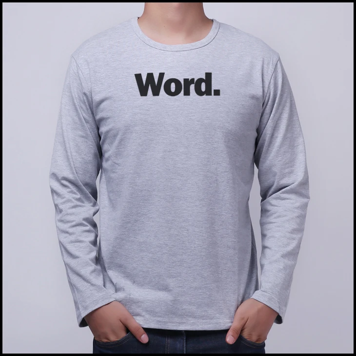 БЭЙ СЛОВО с длинными рукавами Футболки | Мужская одежда