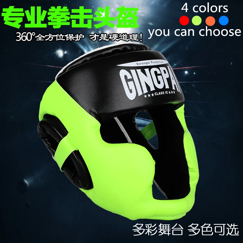 

4 Colors MMA Muay Thai Boxing Helmet Kick Training Sparring In MMA TKD Fitness Equipment Grant Boxing Headgear