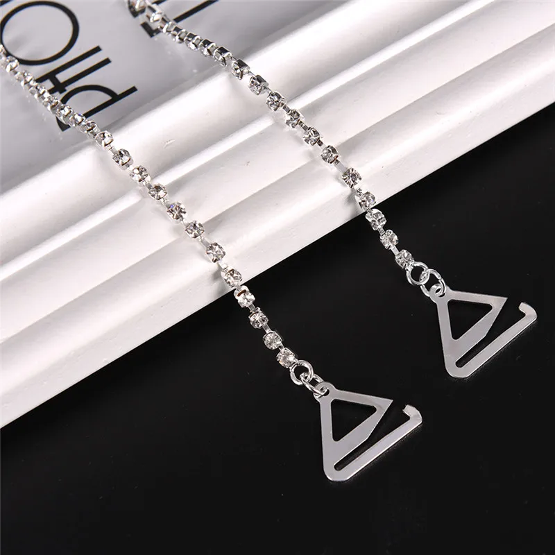 

2 шт прозрачные 2 ряда Кристальные великолепные Пром диаманты бретели для бюстгальтера со стразами ремень новейшее вечернее нижнее белье же...