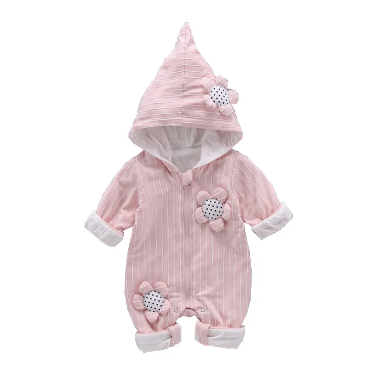 Детский весенне осенний комбинезон теплая одежда для маленьких девочек 95% хлопок