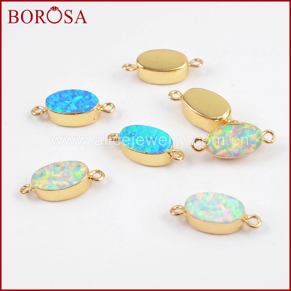 BOROSA 10 шт. Новое поступление овальные золотые белые и синие японские драгоценные