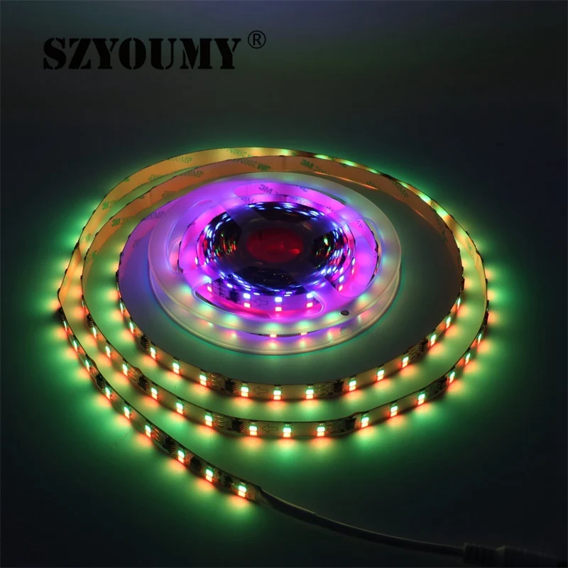 SZYOUMY 2017 Новый 2835 красный зелёный синий светодиодный одов/м три ряда с 180 IC Dream