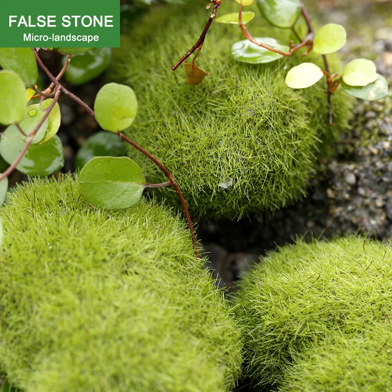 Искусственный Зеленый мох 3 шт. искусственный микроландшафтный камень