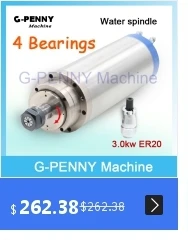 G-PENNY двигатель переменного тока мотор шпинделя 220 В 5,5 кВт ER25 с водяным охлаждением 4 подшипника с высоким крутящим моментом шпиндель водяного охлаждения для станка с ЧПУ