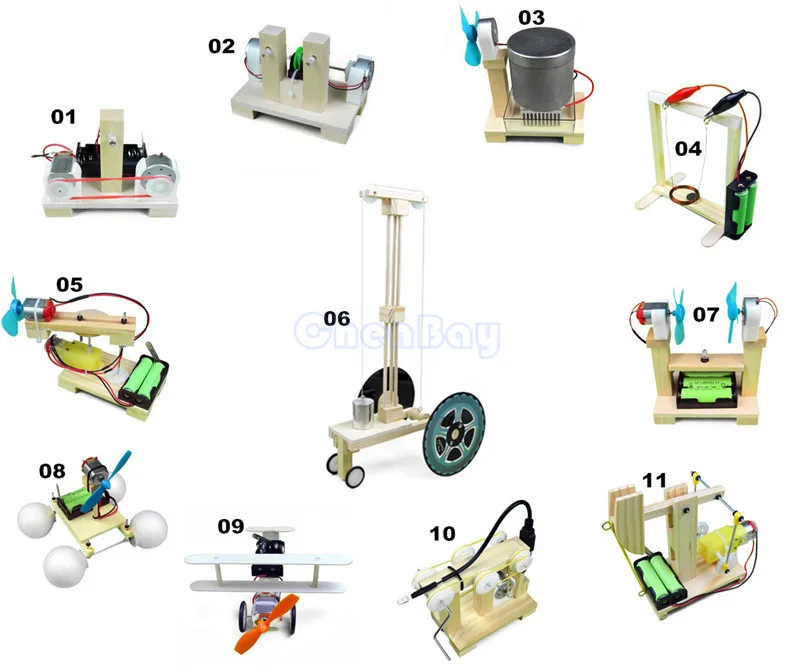 9 видов стилей дети наука сборные игрушки Сделай Сам модель головоломки школа