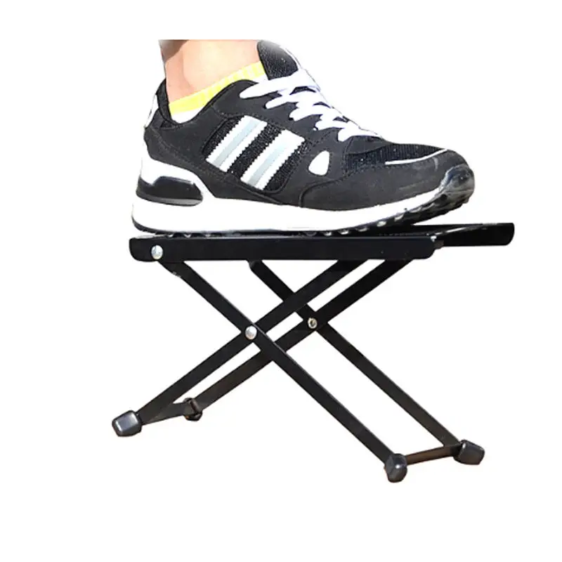

New Adjustable 5" to 10" Folding Metal Footstool Stand Fo Guitar Play Music Show