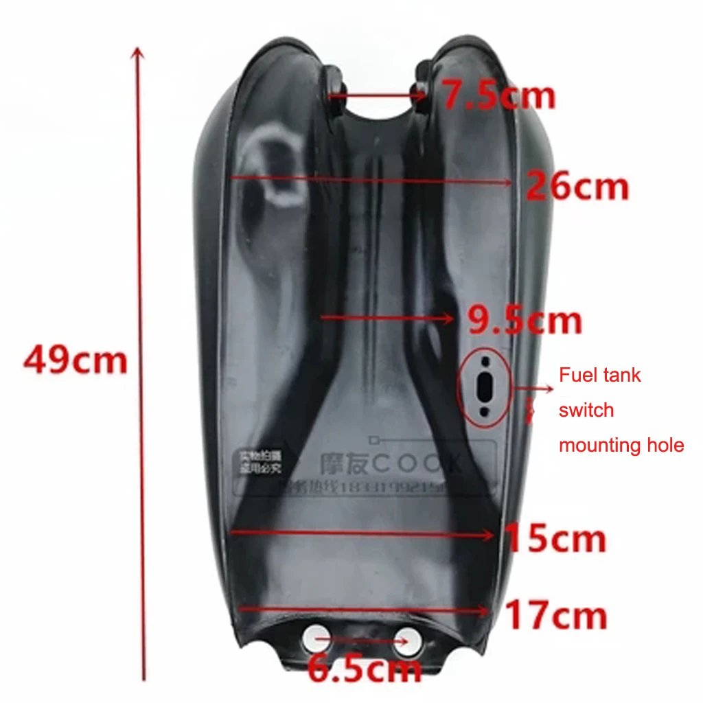 Мотоцикл Универсальный Винтаж Ретро Кафе Racer бак 9л Топливный газа с толстой