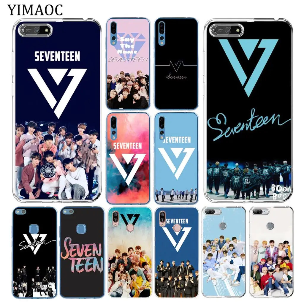 Мягкий силиконовый чехол YIMAOC Seventeen 17 Kpop для Huawei Y7 Y6 Y9 Prime 2018 Honor 20 10 8 8C 8X 9X 9 Lite 7X 7C 7A Pro