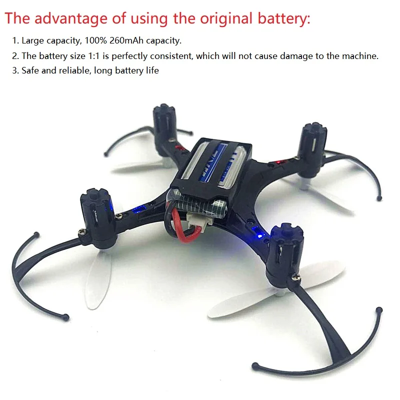 JJRC H8 Оригинальная батарея 3 7 V 260mAh Lipo и 6 USB зарядное устройство для Mini RC Quadcopter drone part