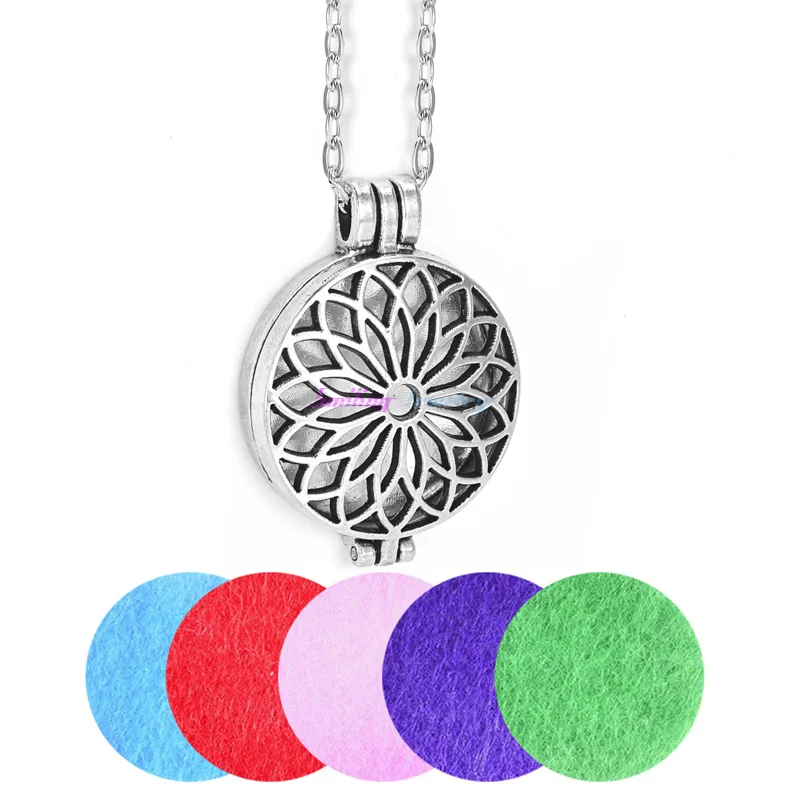 Прямая поставка винтажное ожерелье с диффузором для ароматерапии кулон ароматом