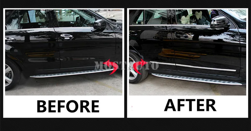 ABS корпус внешней двери боковая формовочная Крышка для Mercedes Benz ML W166 2012-2015 GLE 2015-2018 4