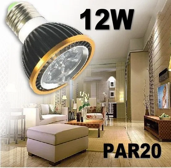 

Cheap Price PAR20 LED Lamp E27/GU10/E14/MR16/B22 Spotlight PAR20 4X3W 12W Dimmable Led Lighting warm/cool/pure white