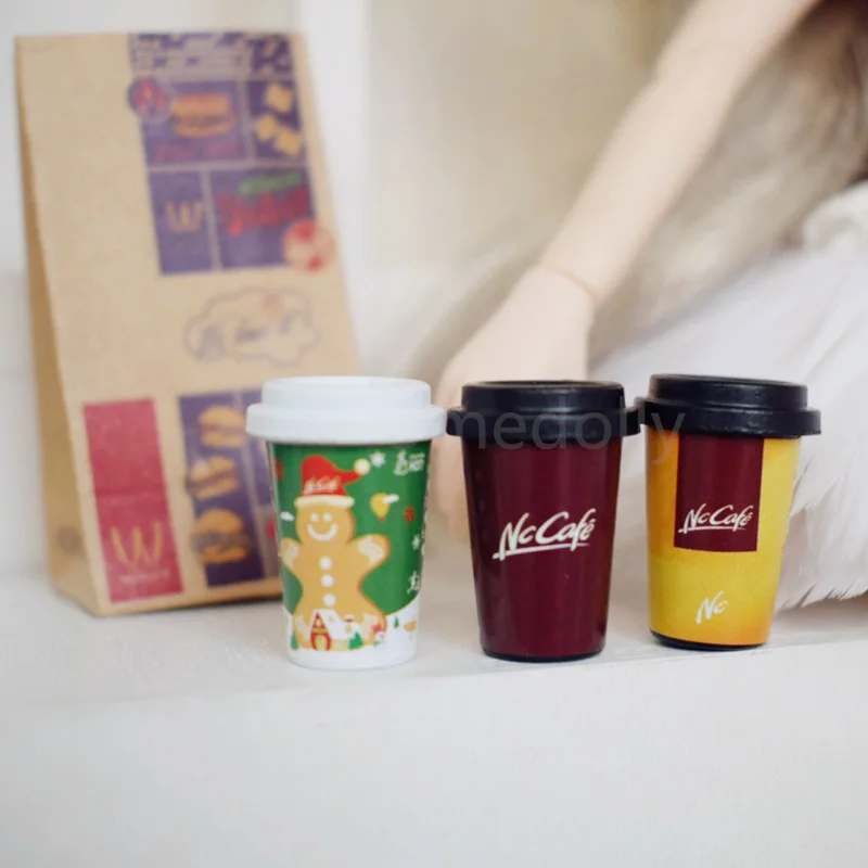 Кукольный домик миниатюрная кофейная чашка с сумкой 1 комплект 1/6|miniature coffee cups|cups