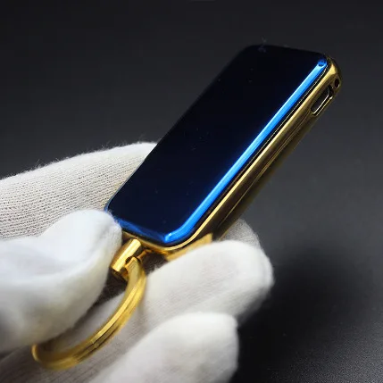 Персональный автомобильный брелок плазменная Зажигалка Ветрозащитная USB