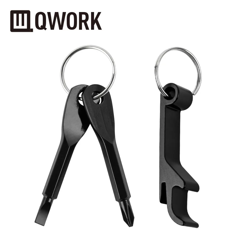 Набор из 3 портативных отверток QWORK нержавеющей стали (плоская головка + Philips) с