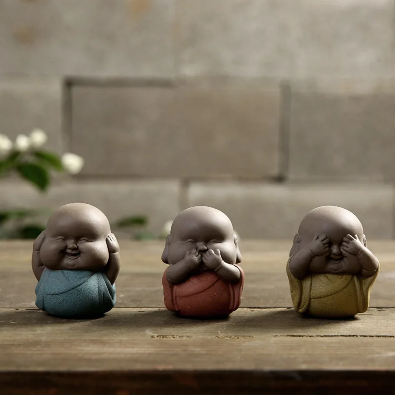 F креативный маленький монах Исин чайная комната украшения бутик чай домашнее