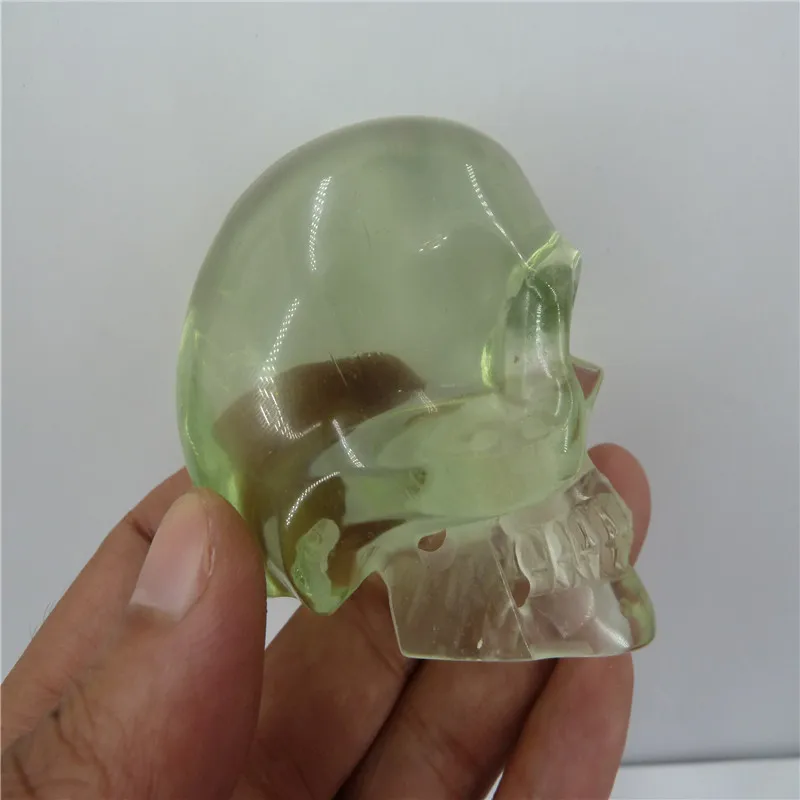 Smelting QUARTZ Crystal skull HEALING christmas decorations for home T41 | Stones