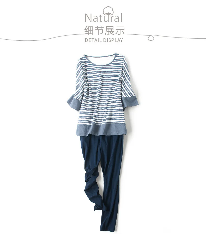 2018 Ночное Белье для беременных Пижама модная домашняя одежда женщин кормящих