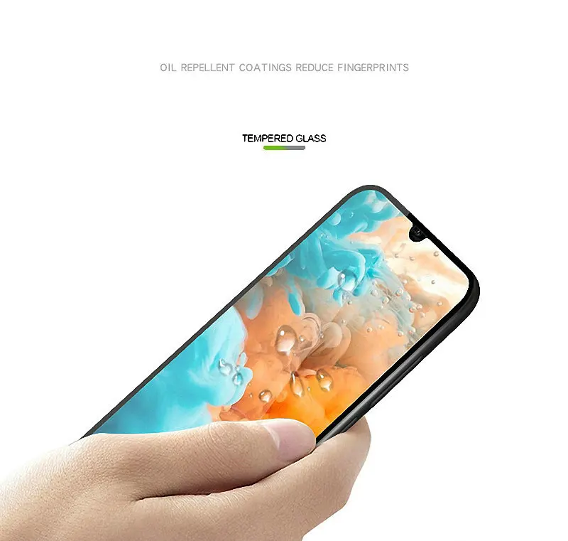 9H полное клеевое покрытие закаленное стекло Защита экрана для Huawei Y6 2019 Prime Pro