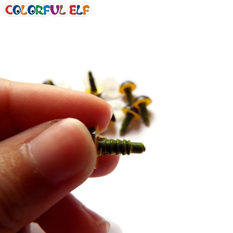 

100pcs eyes for amigurumi dolls/stuffed animals dolls/teddy bear 8mm/9mm/10mm/12mm/13mm/15mm/18mm can be chosen yellow color