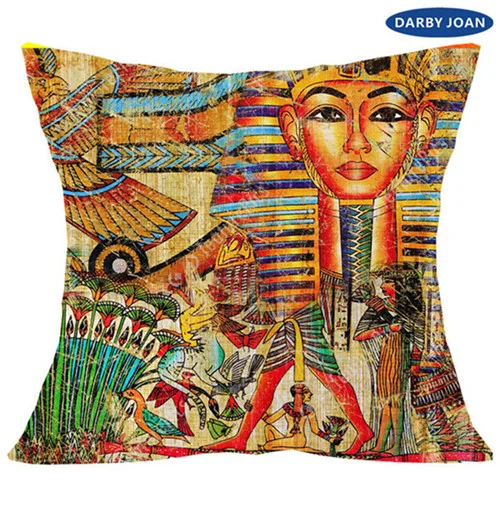 As Photo Shows-22 Наволочка квадратная декоративная подушка, Egyptische perkament pharoahs, Egyptische adellaar, Egyptische symbool - Цвет: As Photo Shows-22