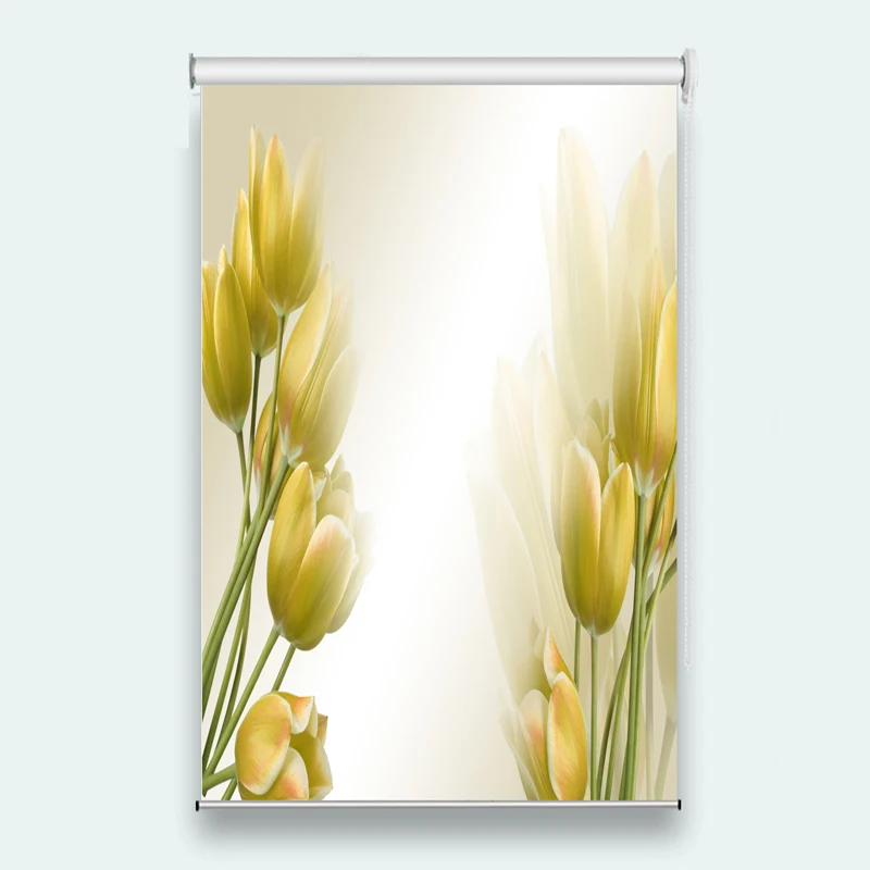 Customize 3d Roller Blinds For Living room Bedding room Sunscreen Roller Blinds flower Roller Blinds Drapes