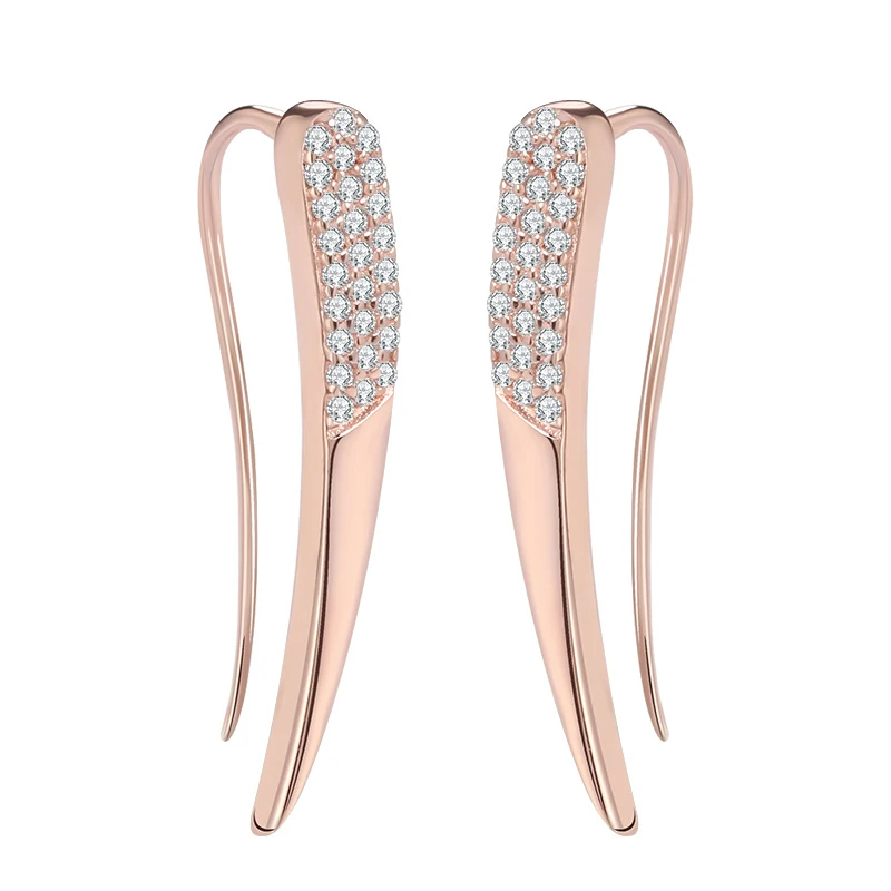 Rose Gold OE118 ORSA JEWELS новые экологичные красивые серьги цвета розового золота для женщин, серьги с микро покрытием CZ для девочек и женщин OE121 - Окраска металла: Rose Gold OE118