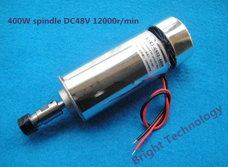 DC ER11 0.4KW 400W с воздушным охлаждением Шпиндельный двигатель + регулятор скорости