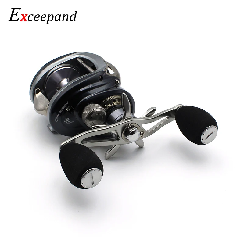 Exceepand черная ручка EVA Рыболовная катушка для Abu Garcia Daiwa Низкопрофильная Литая
