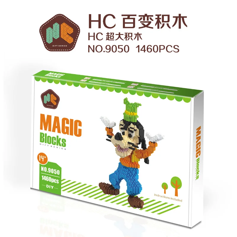 HC магические блоки Минни DIY Строительные кирпичи милый мультфильм аукциона фигурки Микки Модель Детские игрушки аниме Juguetes подарки для девочек 9050