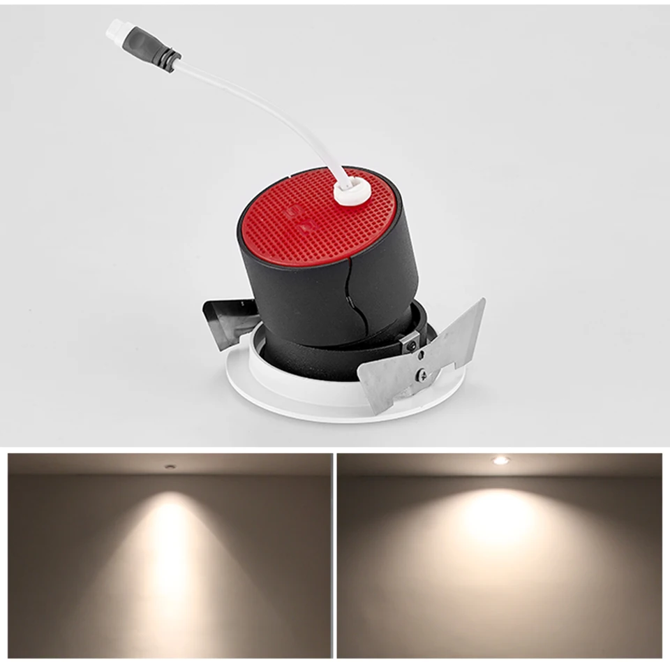 SCON AC110-240V Мини светодиодный светильник 5 W/7 W фон настенный светильник 7/8 см встроенный 2,5 дюймов стиральная настенный светильник& прожекторного освещения