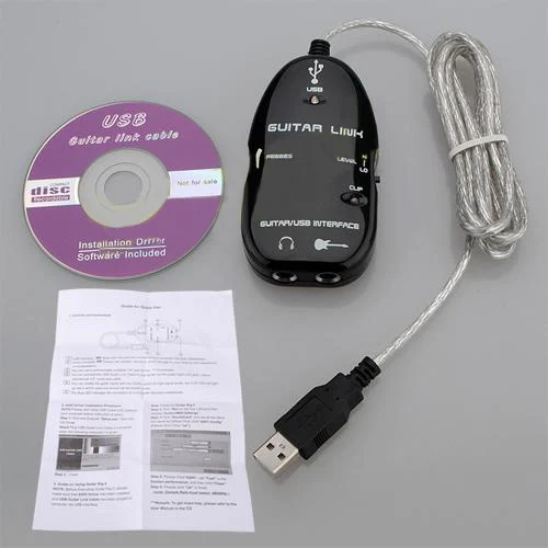 8X адаптер кабеля для подключения гитары к USB MAC/ПК студийный ноутбук записи