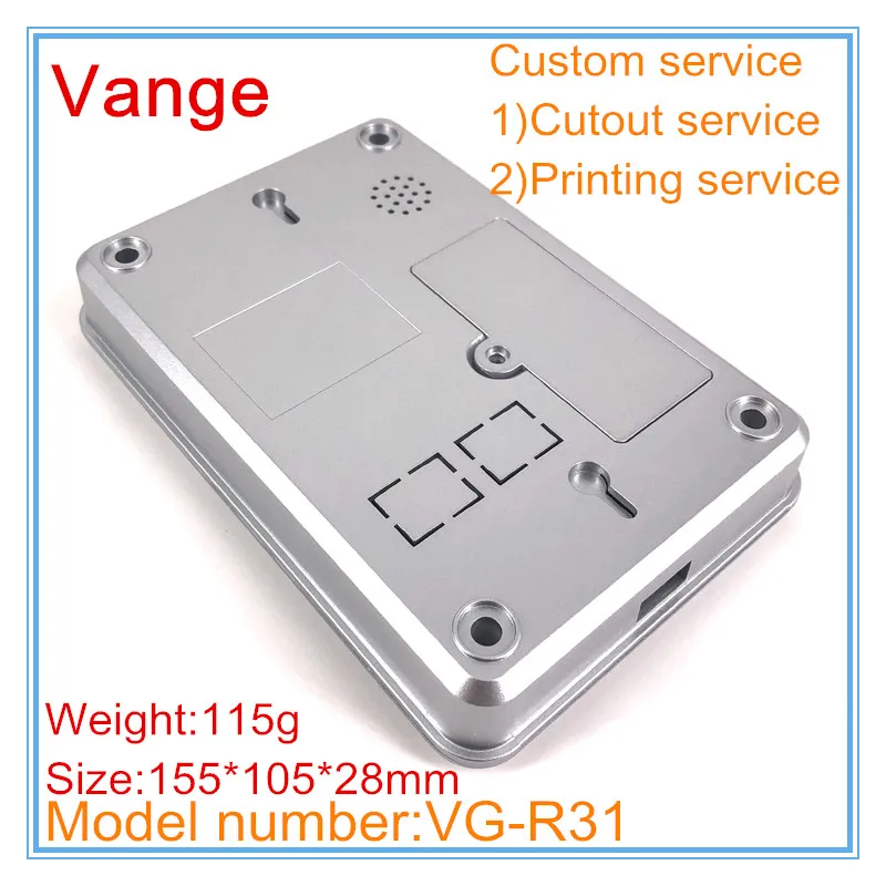 5pcs/lot 2017 new coming silvery color IP54 ABS plastic box enclosure 155*105*28mm for professional access controller | Обустройство