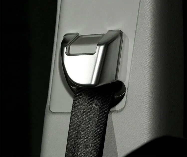 

For Land Rover Range Rover Sport RR Sport Car-Styling ABS Matte Chrome Safety Belt Cover Button Trim Sticker Accessories 2014+