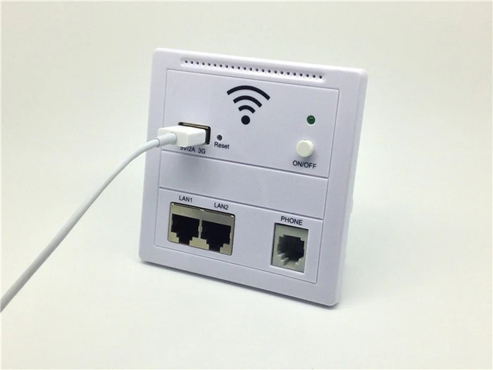 Новое поступление настенный беспроводной AP маршрутизатор 3g 5V 2A беспроводной wifi гнездо для зарядки USB Панель для компьютера сотовый телефон LAN/телефон