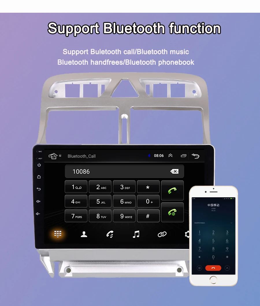 Navivox Android 8,1 2 din Автомобильный dvd-плеер gps навигация Мультимедиа для peugeot 307 307 CC 307SWC радио 2002-2013 стерео