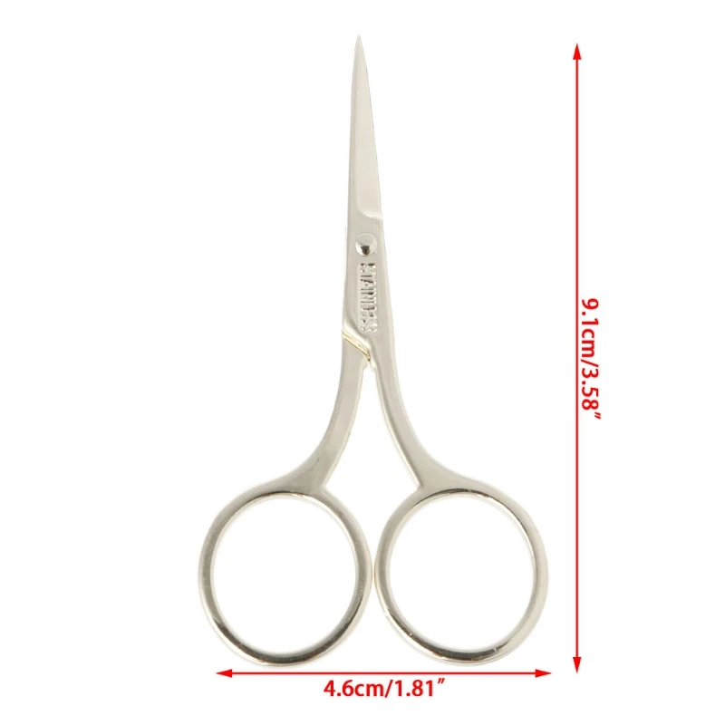 Women Gold Scissors Eyebrow Cutter Hair Remover Stainless steel Makeup Tools Beauty Tool Eyebrow Scissors New Fashion images - 6
