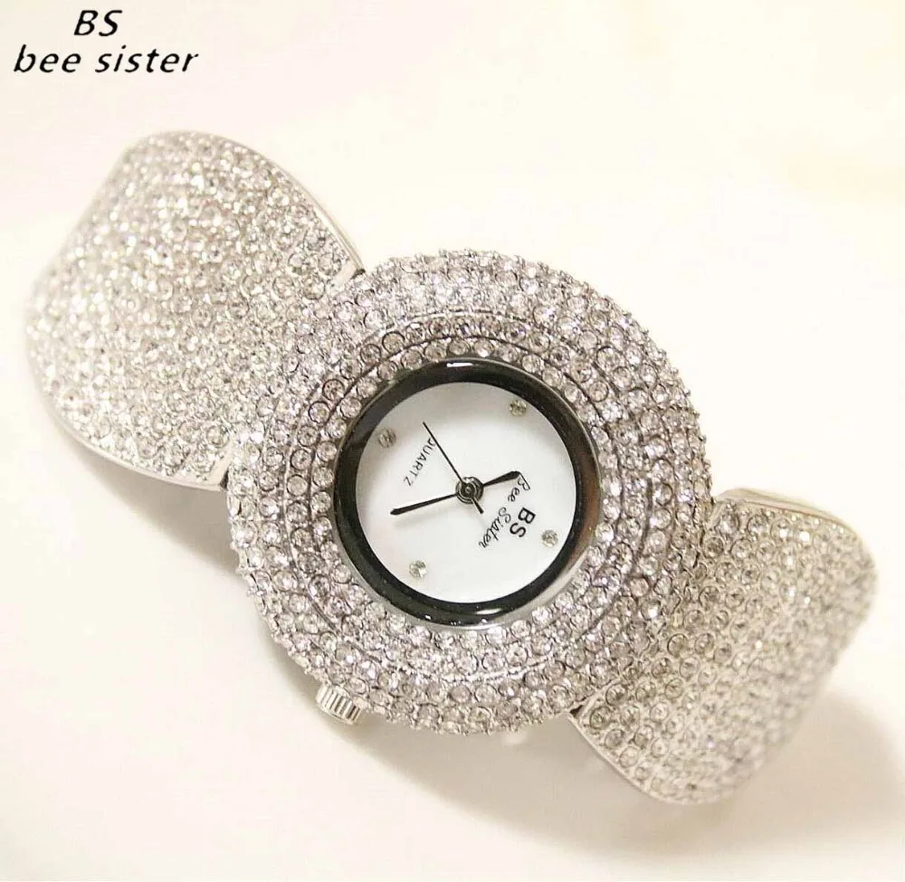 Часы наручные BS женские кварцевые брендовые элегантные роскошные с браслетом