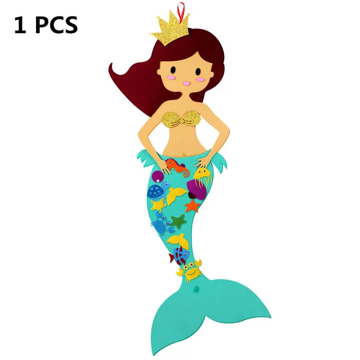Mermaid Sticker OurWarm море Русалка Бохо Свадьба макраме Висячие Морская звезда фон открывалка конфеты коробка подарки для гостей украшения стола - Цвет: Mermaid Sticker