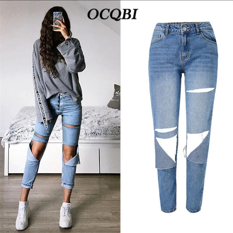 Женские винтажные джинсы в стиле ретро 2018 | Женская одежда