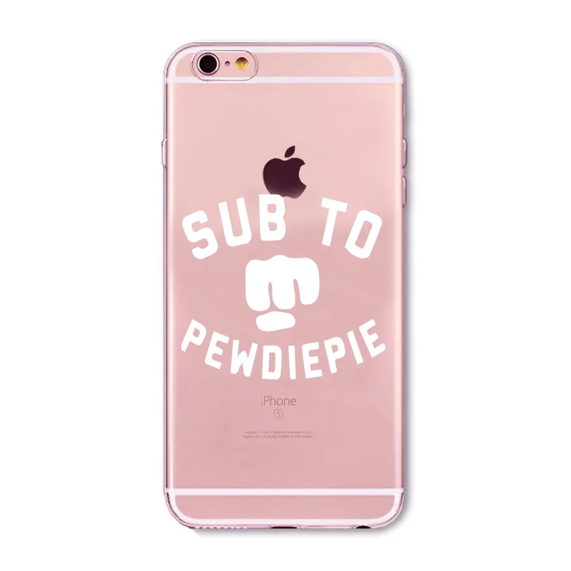 Youtube pewdiepie чехол для iPhone X XS Max XR 8 SamsungS7 S8 S9 силиконовые Felix арвид УНЧ Kjellberg |
