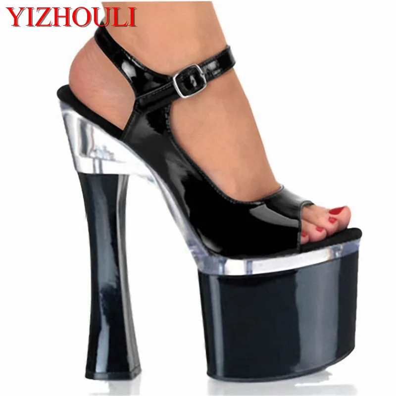 New sexy heels for women, 18cm sandals, model party pole dancing show, dancing shoes