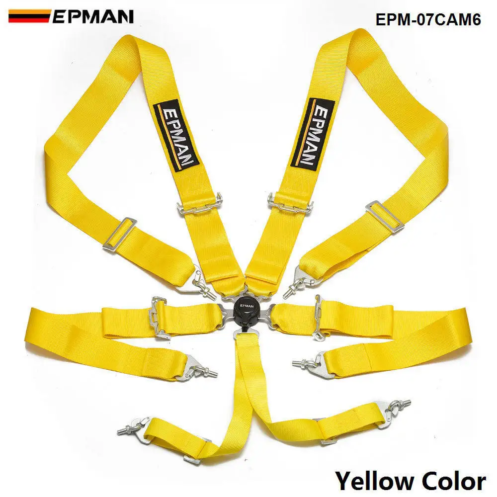 Универсальный Ремень безопасности One 6 Point Racing ремень Camlock 3 &quot красный для Steap EPM