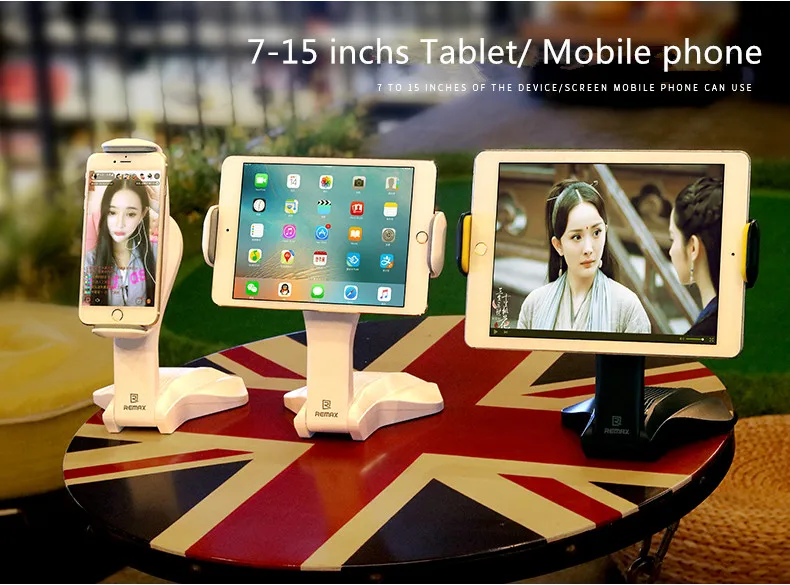 Remax Настольная подставка держатель для iPad Mini 2 3 4/Air 1 2 samsung Aigo lenovo 7-15 дюймов планшет стабильная силиконовая основа противоскользящая
