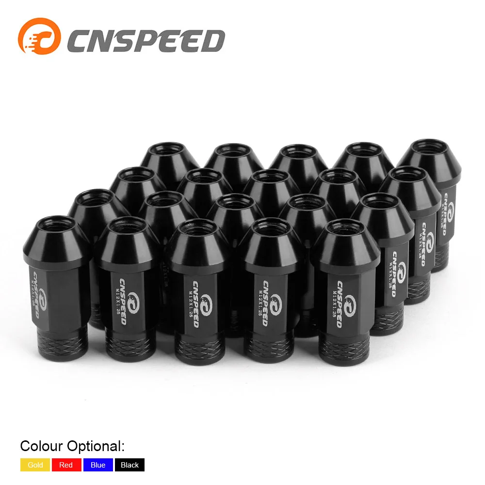 Алюминиевые гайки для колес CNSPEED 7075 T6 M12x1.25 50 мм гонок красного синего черного и