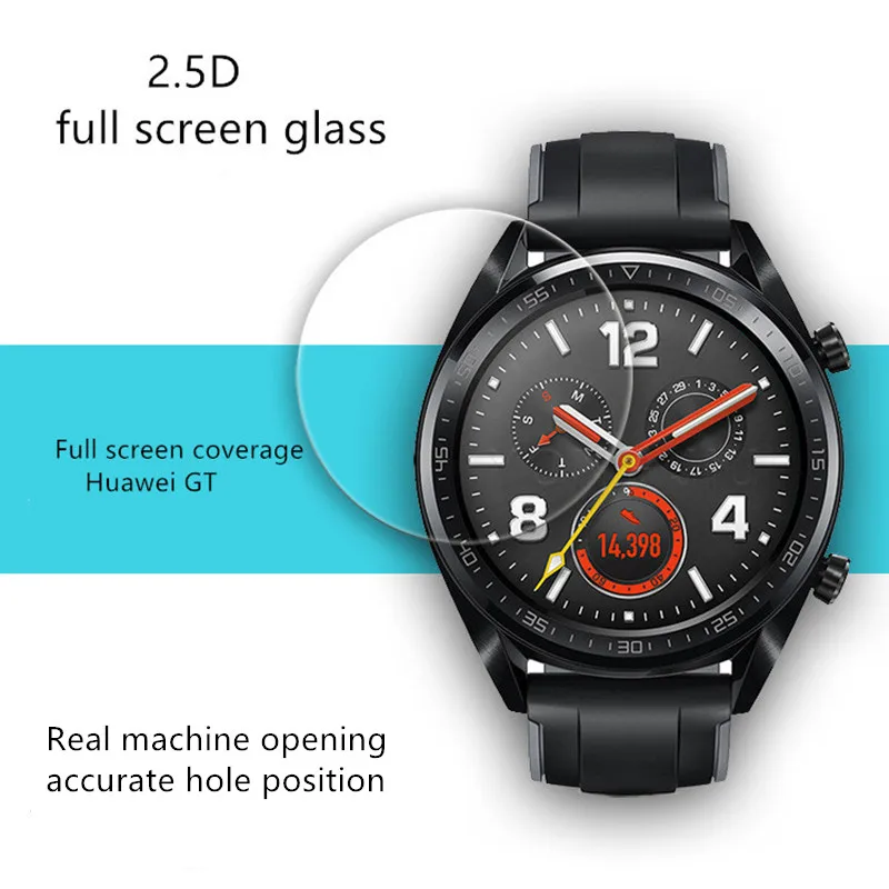 2 шт. 3D для Huawei Watch GT закаленная пленка часов защитная из закаленного стекла умных