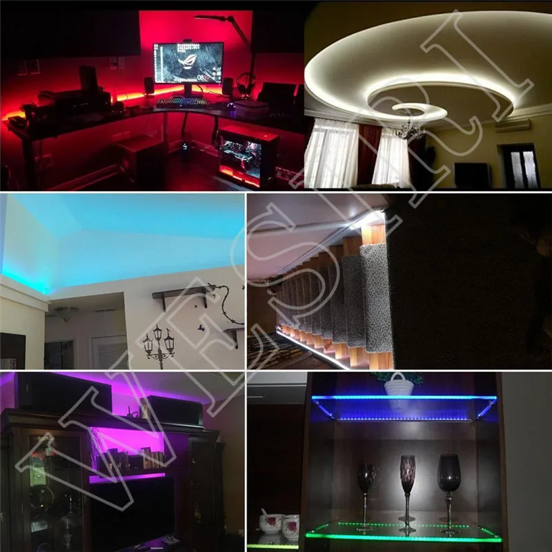 Комплект светодиодных лент 5 м 10 20 30 12 В RGB RGBW водонепроницаемые IP65 300 светодиодов