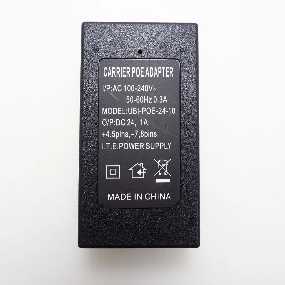 Настенный адаптер 24V1A 15 4 вт POE инжектор CCTV Ethernet IP камера телефон блок питания