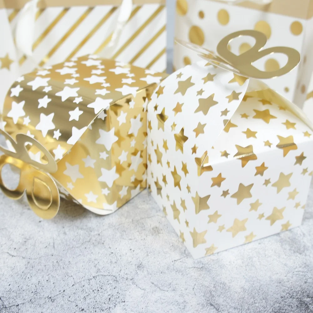 elegant 12pcs gold butterfly shape Paper Box candy Cookie valentine chocolate gift Packaging Storage Boxes Wedding Christmas Use | Дом и сад