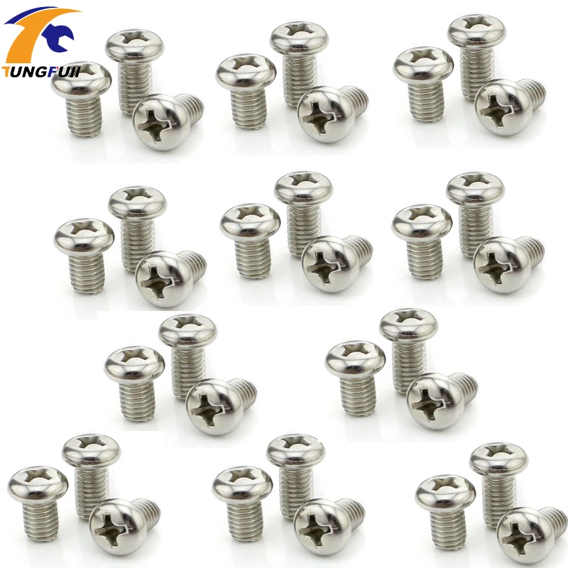 Аппаратные средства 50 шт. M3 x6mm Сталь головкой болты гайки с шестигранной Кепки